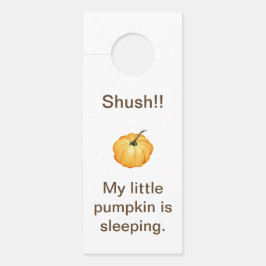 Kürbistext Schnauze, mein Kürbis ist Schlaf Türanhänger