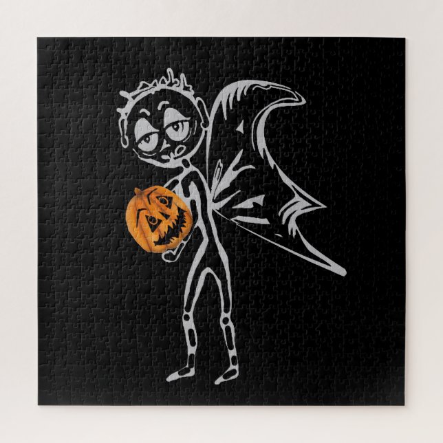 Kürbisweilen haben zu Halloween Spaß Puzzle (Vertikal)