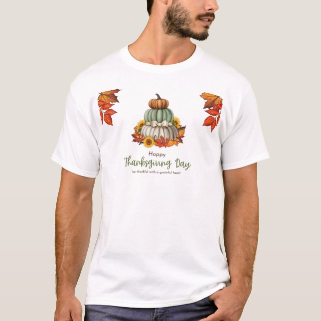 Kürbisweiß T-Shirt (Vorderseite)