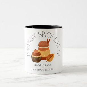 Kürbiswürfelliebhaber Zweifarbige Tasse