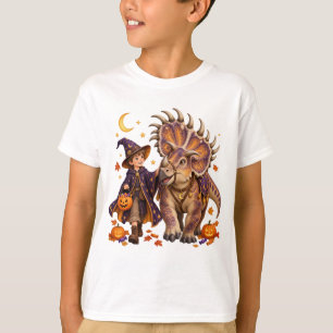Kürbiszauberer & Kosmoceratops Halloween T-Shirt