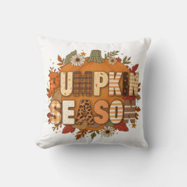 Kürbiszeit – Herbstblumen & Gemütliches Kissen