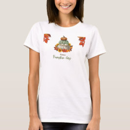 Kürbiszeitweißer T - Shirt