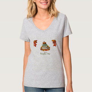 Kürbiszeitweißer T - Shirt