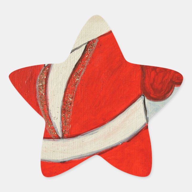 Kurdisch Santa Stern-Aufkleber (Vorderseite)