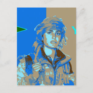 Kurdisch YPJ Fighter art 3 Postkarte