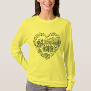 Kurdische Erbschafts-Herzgestaltung T-Shirt