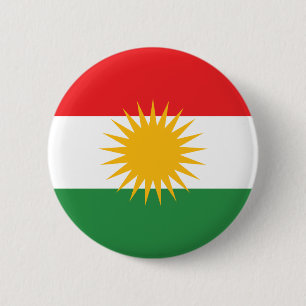 Kurdische Flagge Button