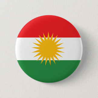 kurdische Flagge, kurdische Kurde, kurdische Drape Button
