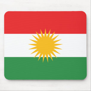 Kurdische Flagge Mousepad