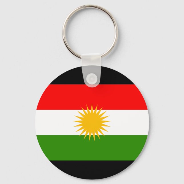 Kurdische Flagge Schlüsselanhänger (Vorderseite)