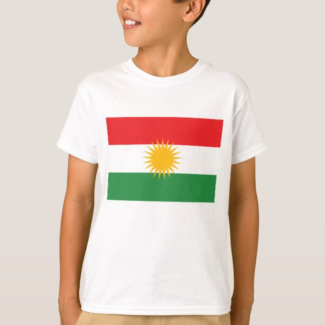 Kurdische Flagge T-Shirt (Vorderseite)