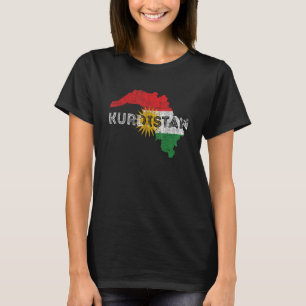 Kurdische Karte und Flaggenstaat Souvenir - beängs T-Shirt