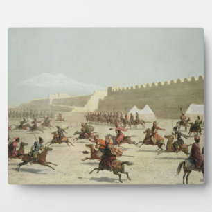 Kurdische und tatarische Krieger in Sadar Abbat, A Fotoplatte