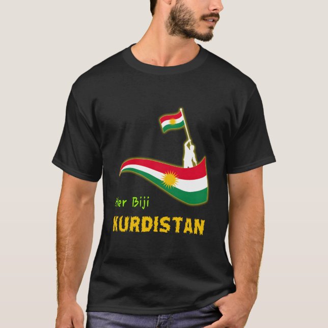 Kurdishkurd Kurdistan Flag T-Shirt (Vorderseite)