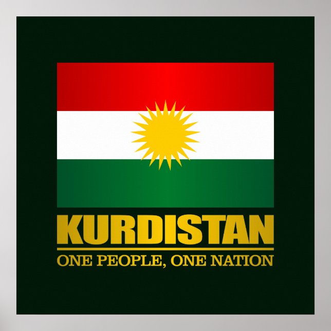 Kurdistan (ein Volk, eine Nation) Poster (Vorne)
