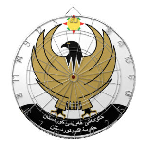 Kurdistan-Emblem Dartscheibe