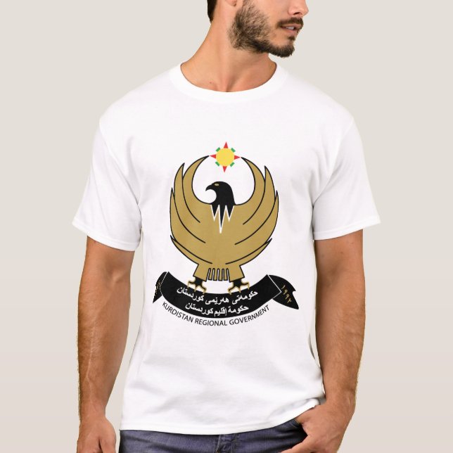 Kurdistan-Emblem T-Shirt (Vorderseite)