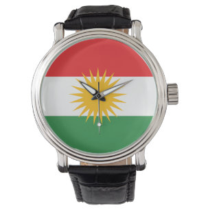 Kurdistan-Flagge Armbanduhr