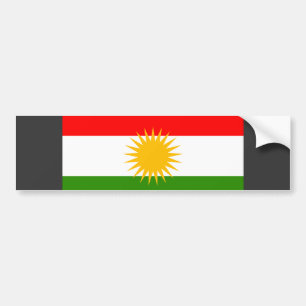 Kurdistan-Flagge Autoaufkleber