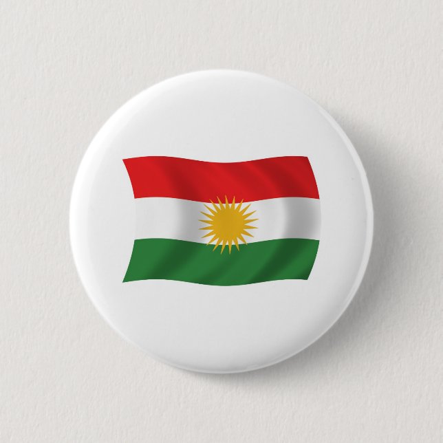 Kurdistan-Flagge-Button Button (Vorderseite)