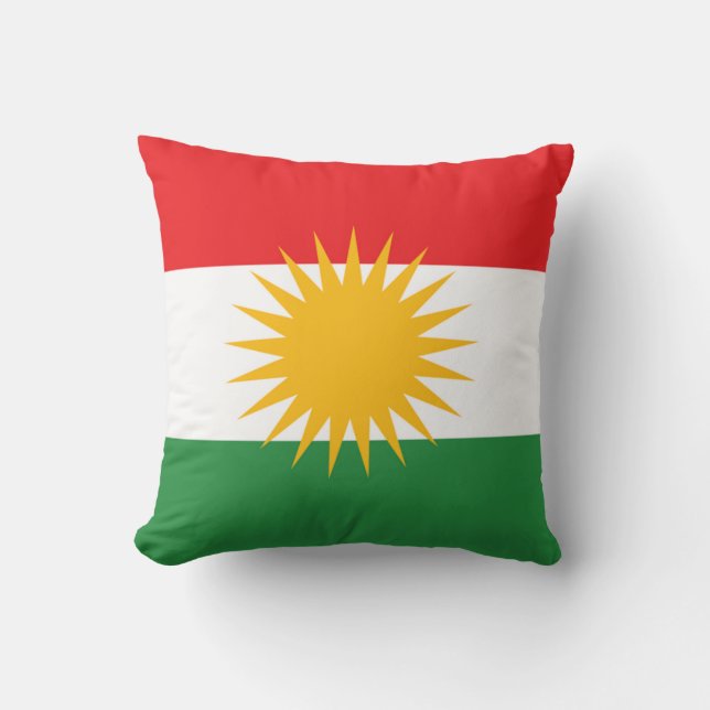 Kurdistan-Flagge Kissen (Vorderseite)