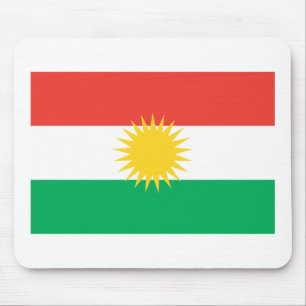 Kurdistan-Flagge Mousepad