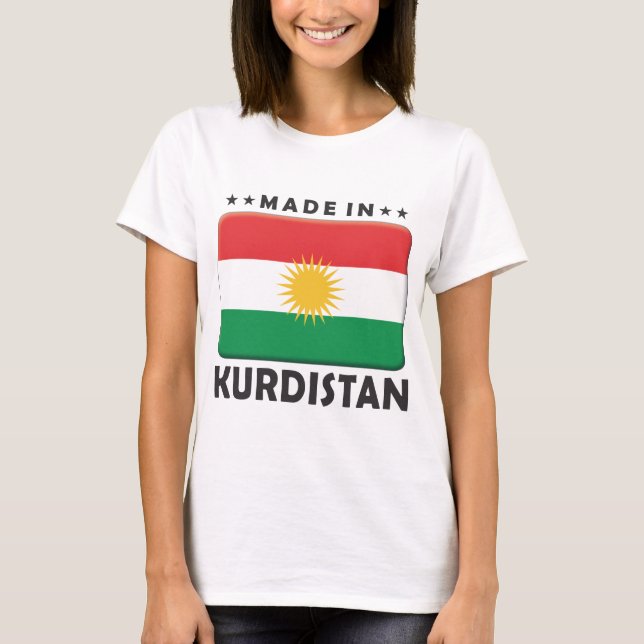 Kurdistan gemacht T-Shirt (Vorderseite)