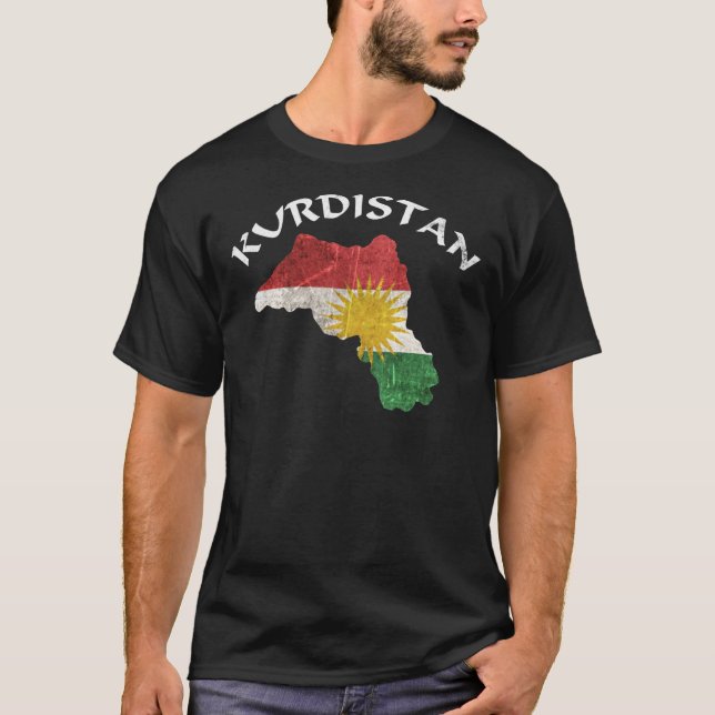 Kurdistan gift Kurden Flag Klassischer T - Shirt (Vorderseite)