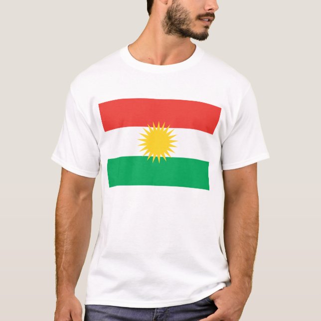 Kurdistan kennzeichnet T - Shirt (Vorderseite)