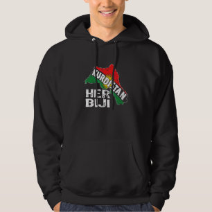 Kurdistan Kurden Newroz kurdische Flagge Her Biji Hoodie