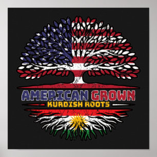 Kurdistan Kurdish US American USA United States Tr Poster