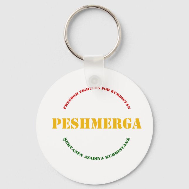 KURDISTAN Peshmerga Freedom Warrior Schlüsselanhänger (Vorderseite)