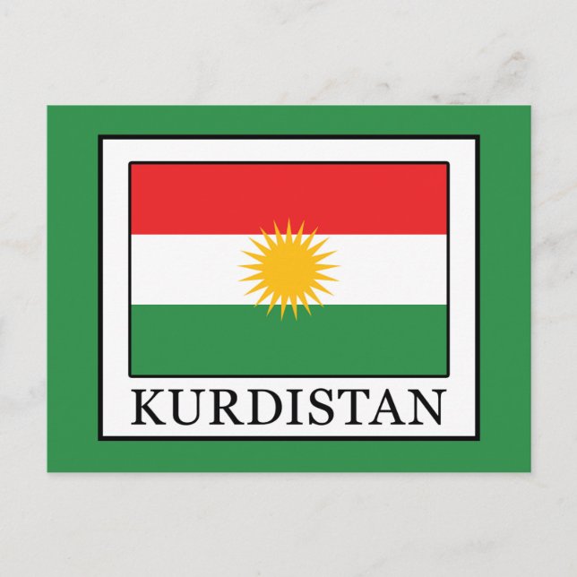 Kurdistan Postkarte (Vorderseite)