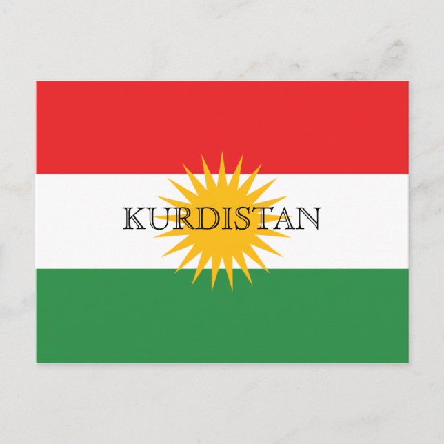 Kurdistan Postkarte (Vorderseite)