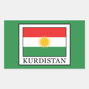 Kurdistan Rechteckiger Aufkleber