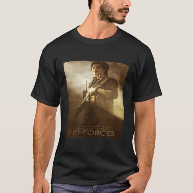 Kurdistan Rojava Ypg Ypj T-Shirt (Vorderseite)