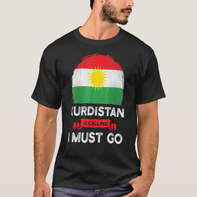 Kurdistan ruft dazu auf, dass ich das kurdische Er T-Shirt (Vorderseite)