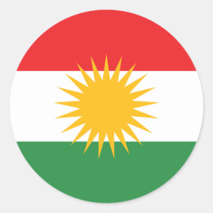 Kurdistan Runder Aufkleber