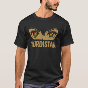 Kurdistan visiert Design kurdischer Identitätskuns T-Shirt