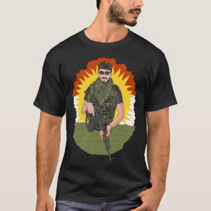 Kurdistan Widerstand kurdische Flagge. T-Shirt
