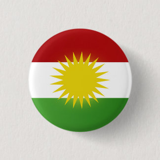 Kurdistanflaggen-Abzeichen (nîşan) Button