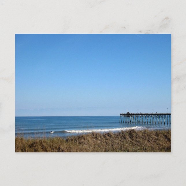 Kure Beach Pier North Carolina Postkarte (Vorderseite)
