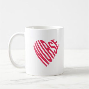 Kuriertexte in Herzform Kaffeetasse