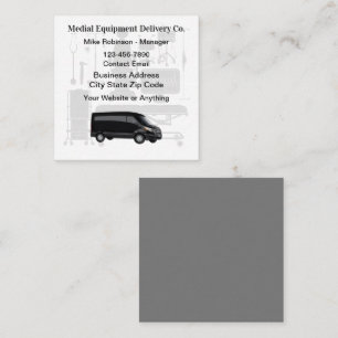 Kuriertreiber für Medizintechnik Quadratische Visitenkarte