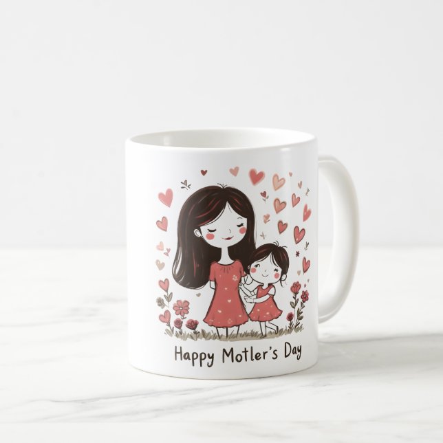 Kurious Feier Mama Day Kaffeetasse (VorderseiteRechts)
