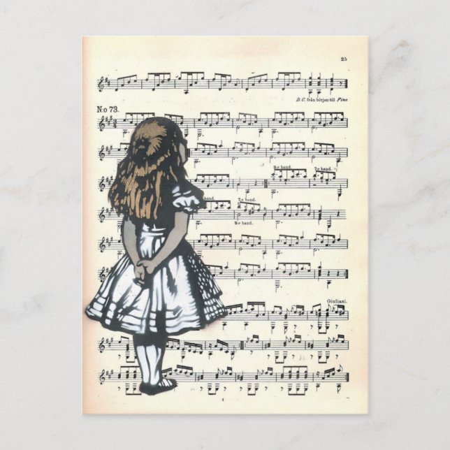 Kuriouser und Kuriouser Postkarte (Vorderseite)