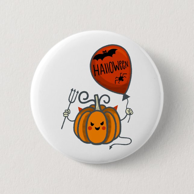 Kürkin Halloween Button (Vorderseite)