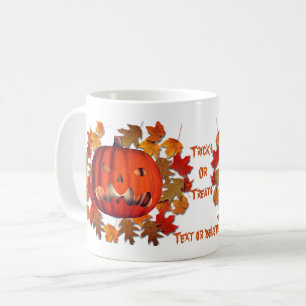 Kürkin-Kürbislaterne Halloween Personalisiert Kaffeetasse