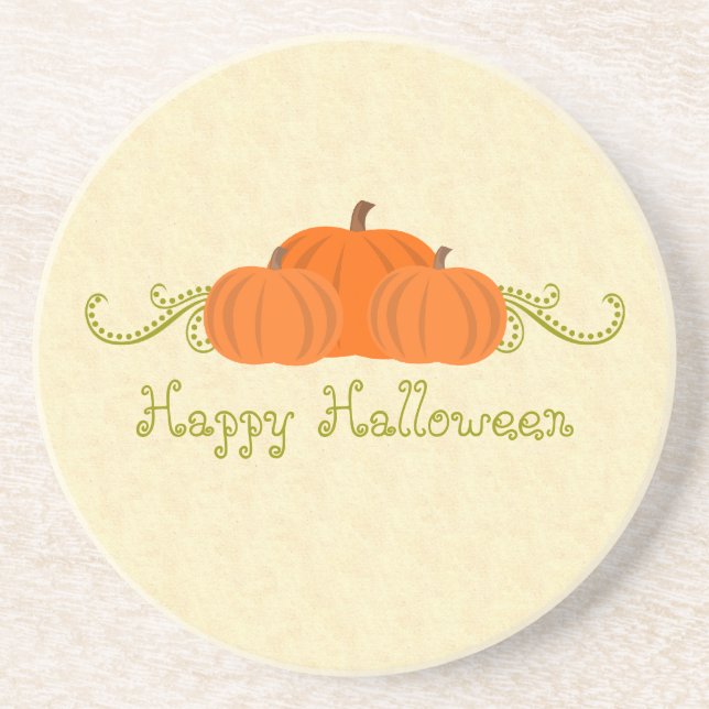 Kürkin-Wirbel Halloween-Untersetzer Untersetzer (Vorne)